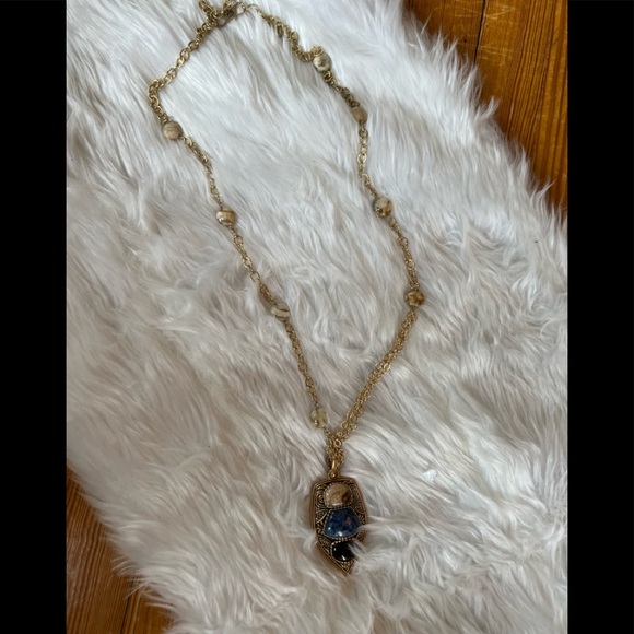 Barse Thailand gold tone and multi color stone necklace. - Picture 2 of 7